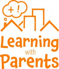 Some building roofs and the words 'Learning with Parents'.