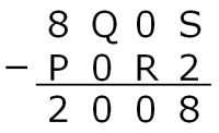 Subtracting to 2008