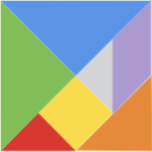 Tangram puzzle pieces