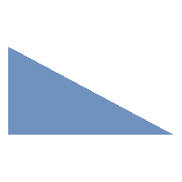 A blue triangle.