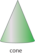 A green cone.