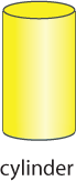 A yellow cylinder.