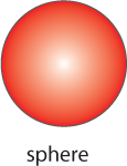 A red sphere.