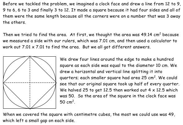 A Square in a Circle