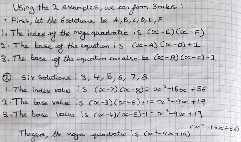 Mega Quadratic Equations