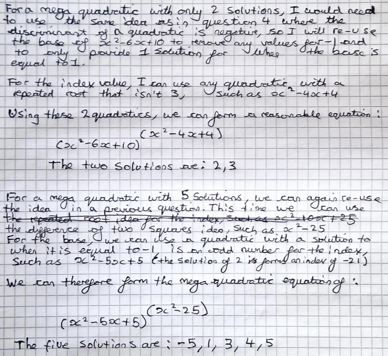 Mega Quadratic Equations