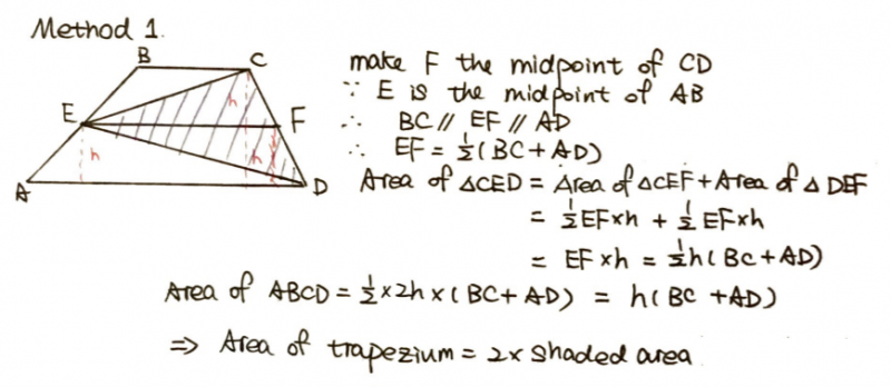 Triangle in a Trapezium
