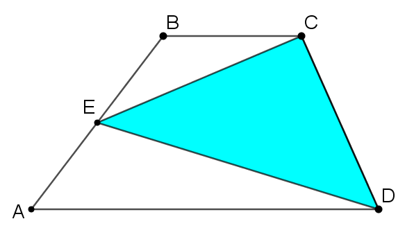 Triangle in a Trapezium