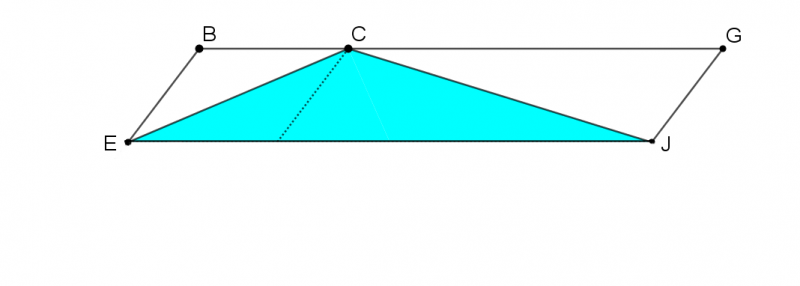Triangle in a Trapezium
