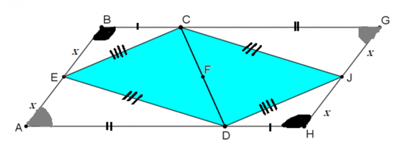 Triangle in a Trapezium