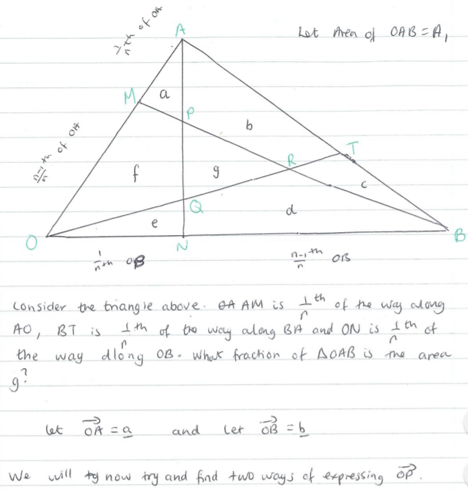 Another Triangle in a Triangle