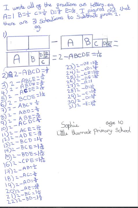 A4 Fraction Subtraction