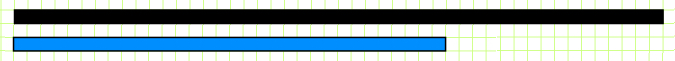 Bar S drawn underneath the black bar.