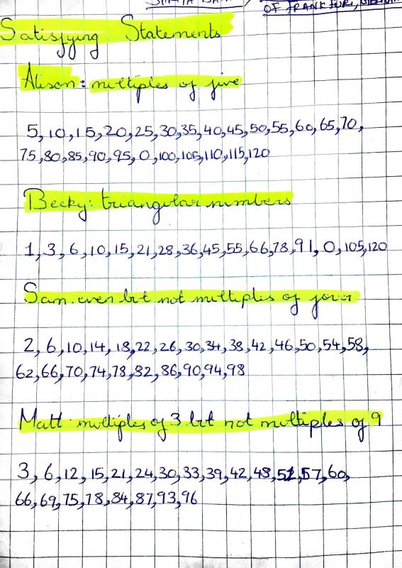 Satisfying Statements