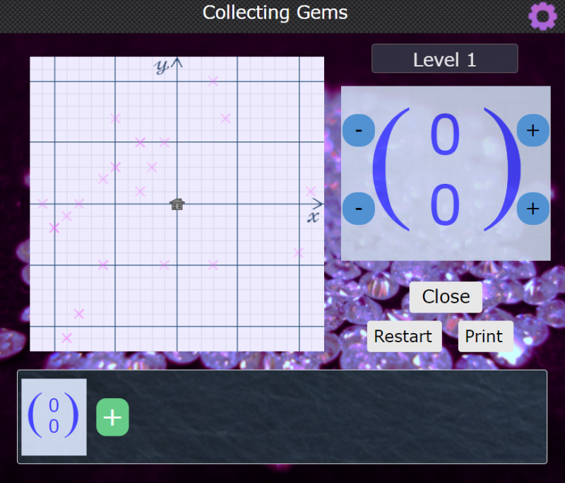 Vector Gem Collector