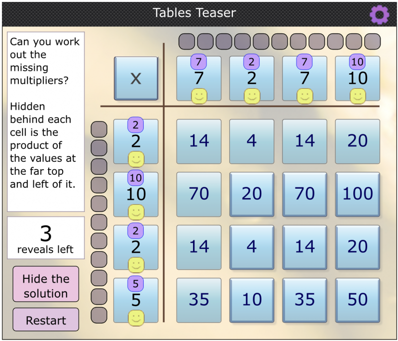 Tables Teaser