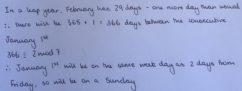 Clock arithmetic