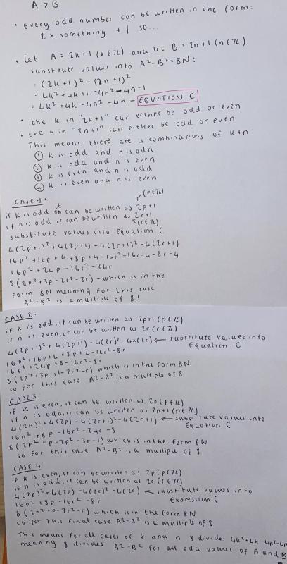 Difference of odd squares