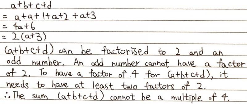 Continuing to explore four Consecutive Numbers