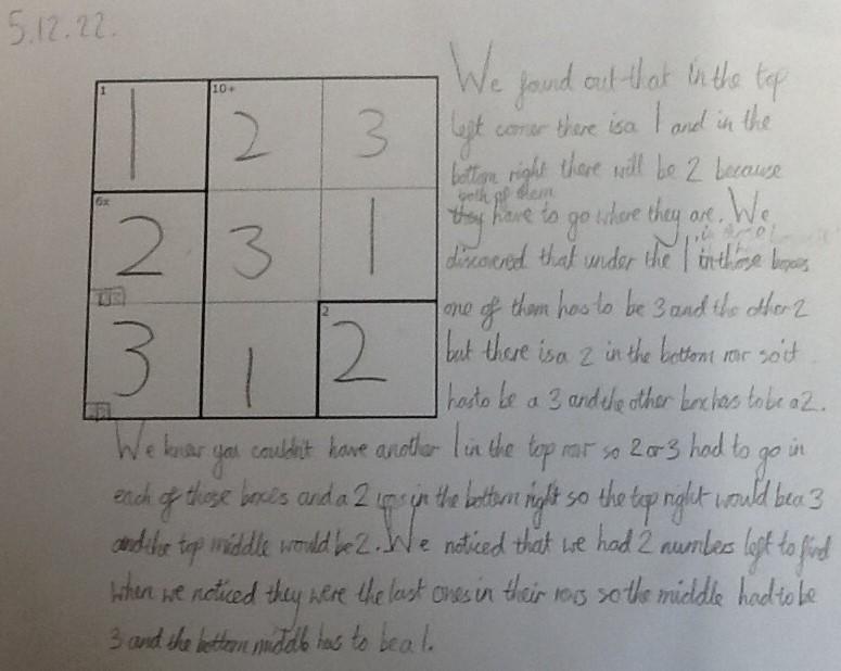 3 by 3 Mathdokus