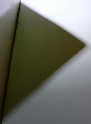 Shadow Play A triangular shadow.
