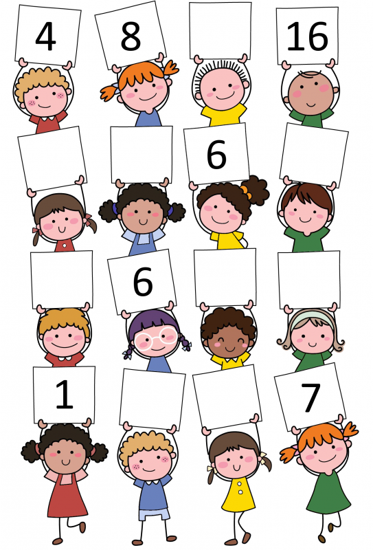 The rows read (with B for blank): 4, 8 , B, 16. B, B, 6, B. B, 6, B, B. 1, B, B, 7.