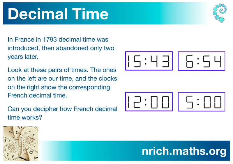 Decimal Time Poster