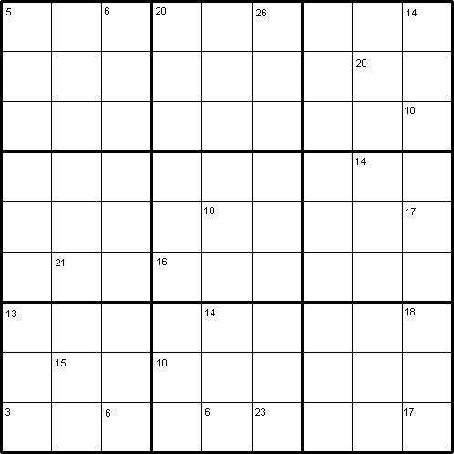 Intersection Sums Sudoku