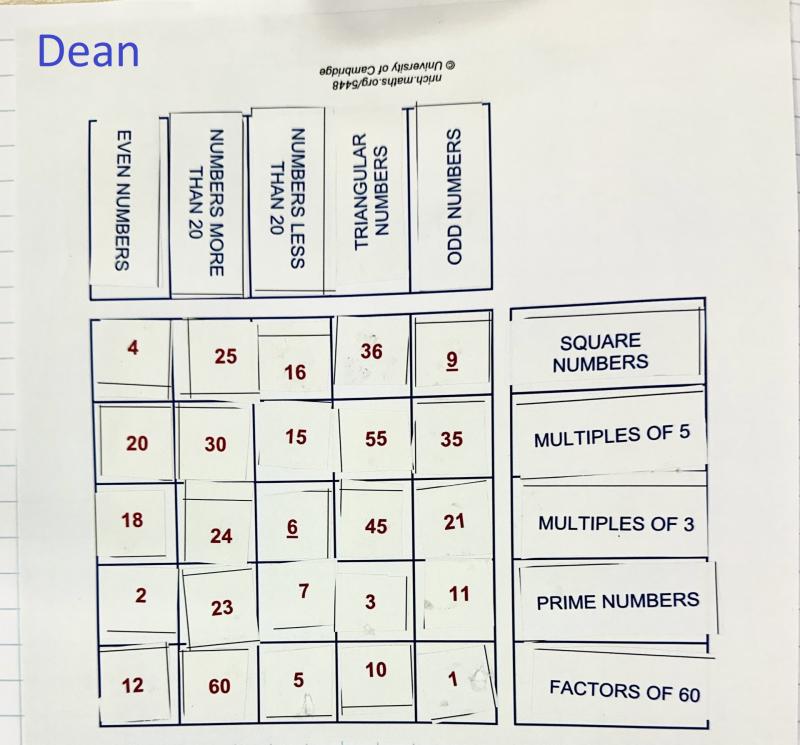 Factors and Multiples Puzzle