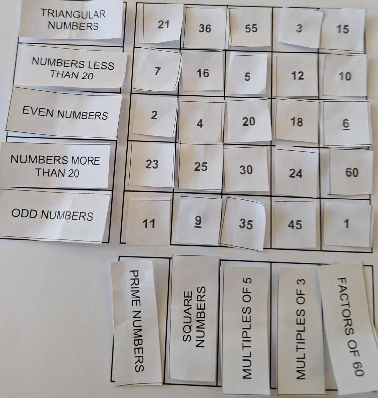 Factors and Multiples Puzzle