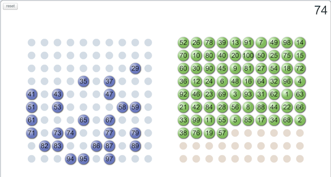 Factors and Multiples Game