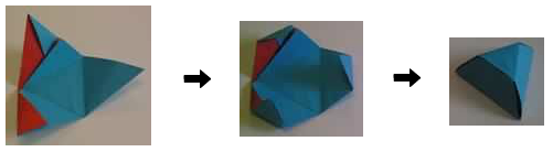 Paper folding - models of the Platonic solids