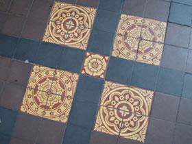 Tiles in a public building