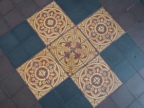 Tiles in a public building
