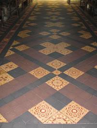 Tiles in a public building