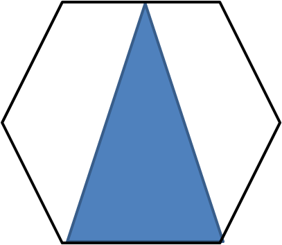 Triangle in a Hexagon