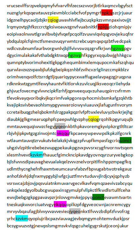 Probably a code?