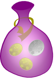 Bag containing two 3z coins and one 5z coin.
