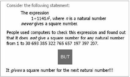 Breaking the Equation ' \Empirical Argument = Proof '