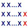 A number which is two more than a multiple of 3 can be represented as 3 lots of X X ... X, except the last two have an extra X. Each X represents 1.