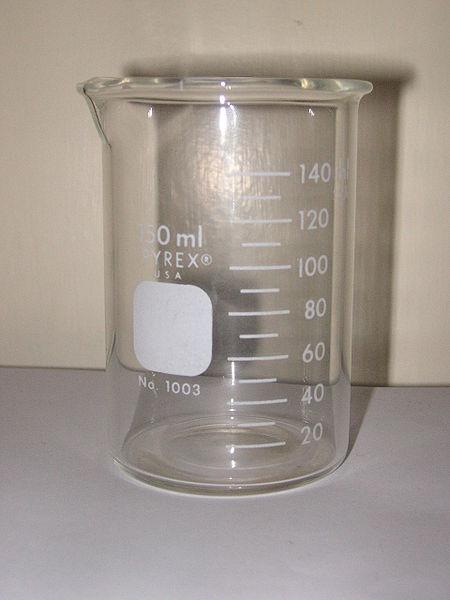 A cylindrical piece of equipment which has a large base area.