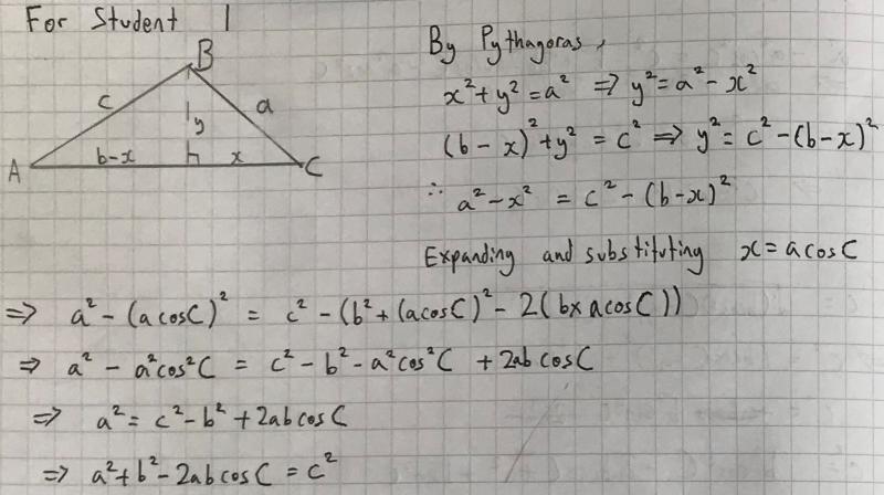 Calculating with cosines