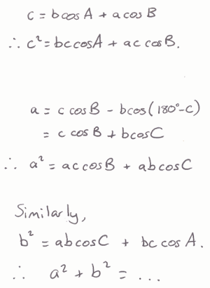 Calculating with cosines