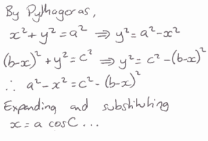 Calculating with cosines