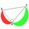 Crescents and triangles