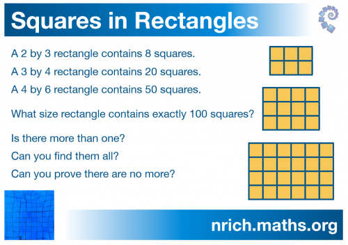 Squares In Rectangles Poster