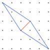 Opposite vertices