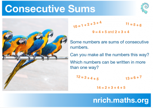 Consecutive Sums Poster