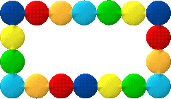 A rectangular bracelet of beads of side lengths 4 and 7.