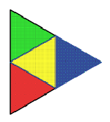 One equilateral triangle cut into 4 equilateral triangles of equal size.